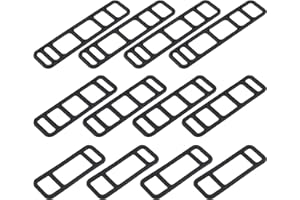 LT Easiyl 12pcs Bicycle Black Stretchable Silicone Strap Bike Fixed Silicone Strap for Bicycle Headlights Taillights Car Driv