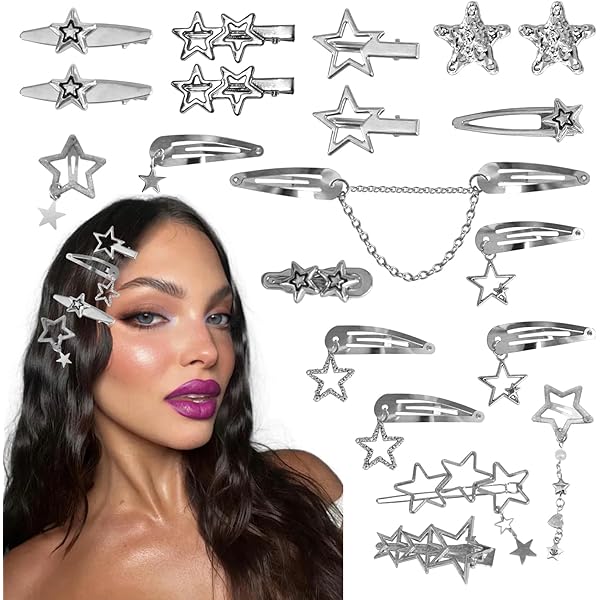 Amazon.com : YGDZ Star Hair Clips and Barrettes Set - 20 pcs 1.22
