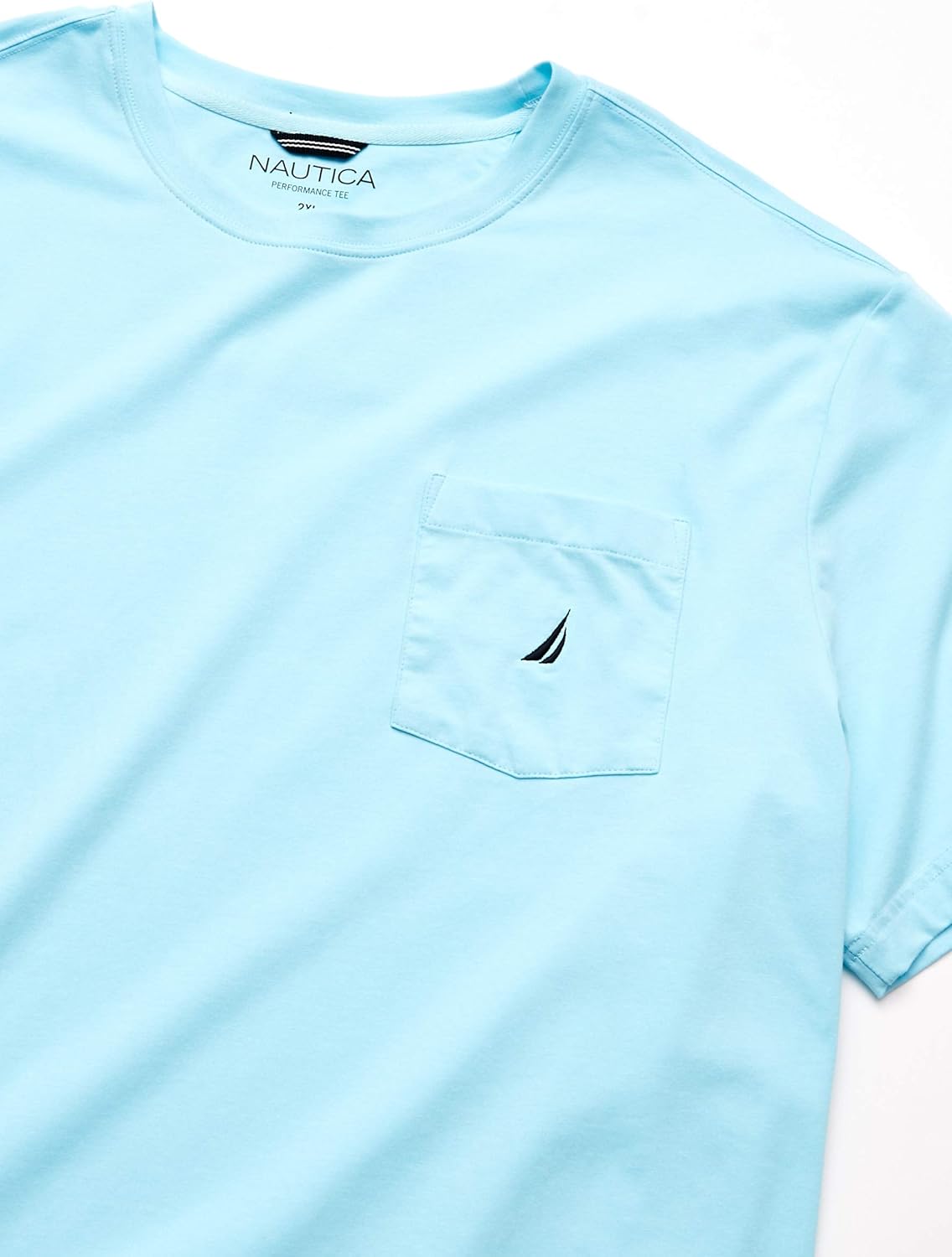 Nautica Men's Big and Tall Solid Crew Neck Short Sleeve Pocket T-Shirt | 