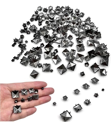 Amazon.com: SBYURE 500 Pieces 10mm Square Studs for Clothing