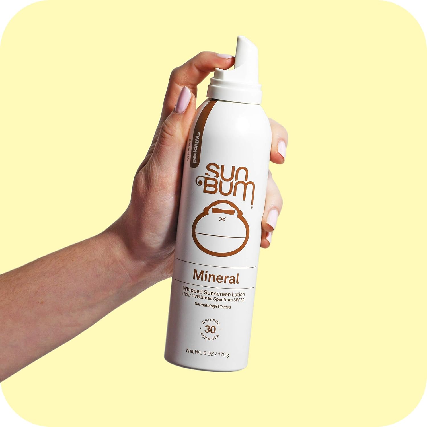 Sun Bum Mineral SPF 30 Whipped Sunscreen Spray | Vegan and Reef Friendly (Octinoxate & Oxybenzone Free) Broad Spectrum Natural Sunscreen with UVA/UVB Protection with Zinc | 6 oz (20-62430): Beauty