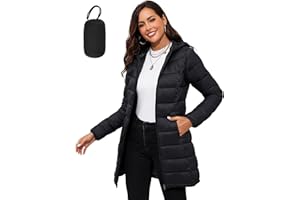 ANOTHER CHOICE Women Packable Puffer Jacket Lightweight Hooded Puffy Jacket