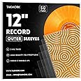 Vinyl Album Covers: 12" LP Vinyl Record Protective Sleeves | Crystal Clear & Durable 3 Mil Thick Record Outer Sleeves, 50 Pcs