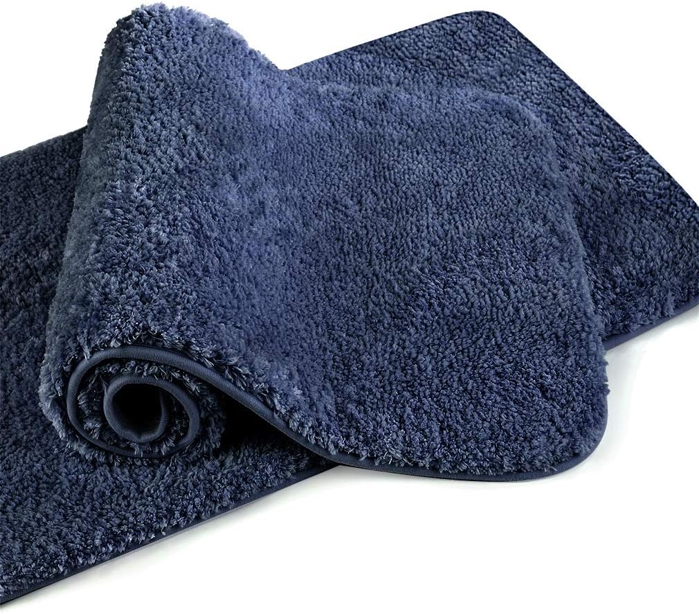 VANZAVANZU Bathroom Rugs 16"x24" (2 Pack) Ultra Soft Absorbent Non Slip