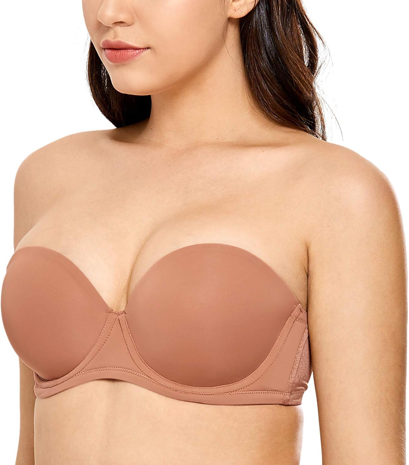 Selene Vilma: Reggiseno senza spalline con ferretto e fascia alta incrociata