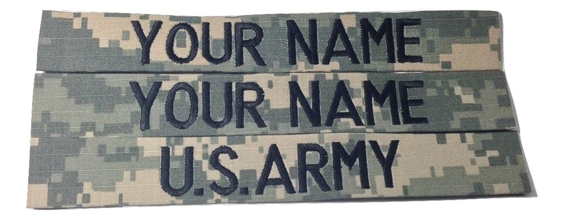 Amazon.com: 3 piece ACU Name Tape & US Army Tape, Sew-On (without