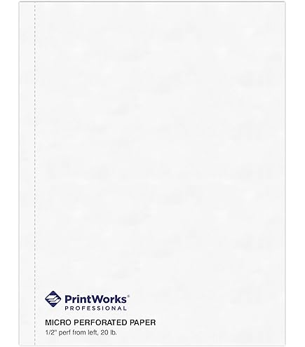 Amazon.com : NextDayLabels - 8-1/2 x 11 Blank Perforated