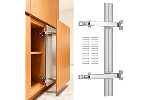 XBLWIN Lateral Opening Door Hinge Set 180° Parallel Opening Cabinet Wardrobe Door Sliding Load-Bearing 15.4lb Heavy Duty Hing