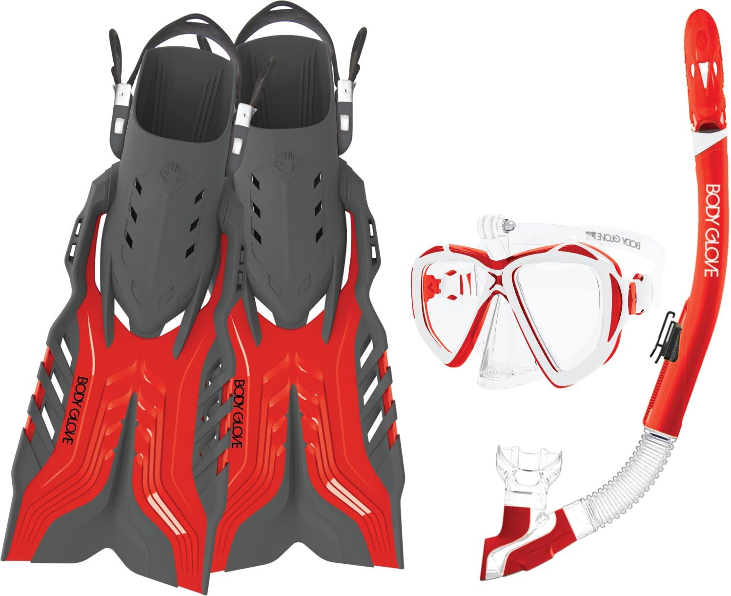 Body GloveAquatic Mischief Mask Snorkel and Fins Set
