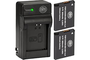 BM Premium 2 Pack of NB-11L, NB-11LH Batteries and Charger Kit for Canon PowerShot Elph 110, Elph 130, Elph 135 IS, Elph 140 