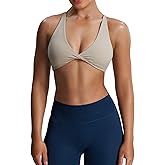 Aoxjox Women's Workout Sports Bras Fitness Metamorph Sienna Twist Bra Yoga Crop Tank