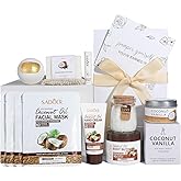 Coconut Spa Gifts for Women Birthday Self Care Kit Christmas Gifts Basket Thank You Relaxing Bath Sets for Moms Friends Co-worker Daughter Girlfriend Grandma Sister Teacher Daughter-in-Law