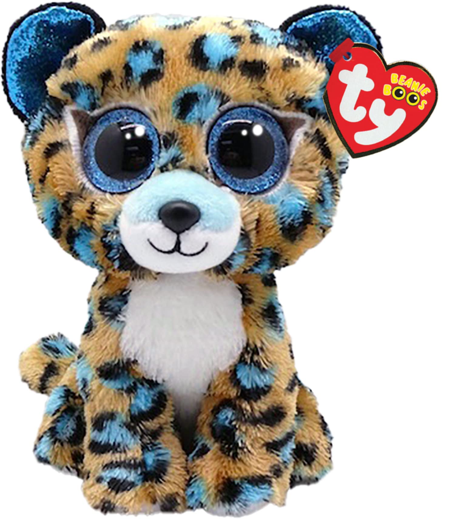TY Cobalt Leopard Beanie Boo Regular 6" | Beanie Baby Soft Plush Toy | Collectible Cuddly Stuffed Teddy — image 1
