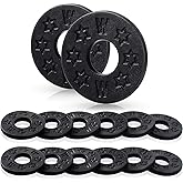 Blulu 12 Pcs Guitar Strap Locks Silicone Rubber Strap Blocks,Black | No Tool Installation, Fits Electric Acoustic Bass Guitar, Prevents Slipping, Star Pattern Grip, Easy Apply Remove