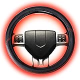 Heated Steering Wheel Cover,Universal15” 12V – DC Quick Heating 2020 Upgraded Hand Warmer Soft Non Slip Fit for Car SUV