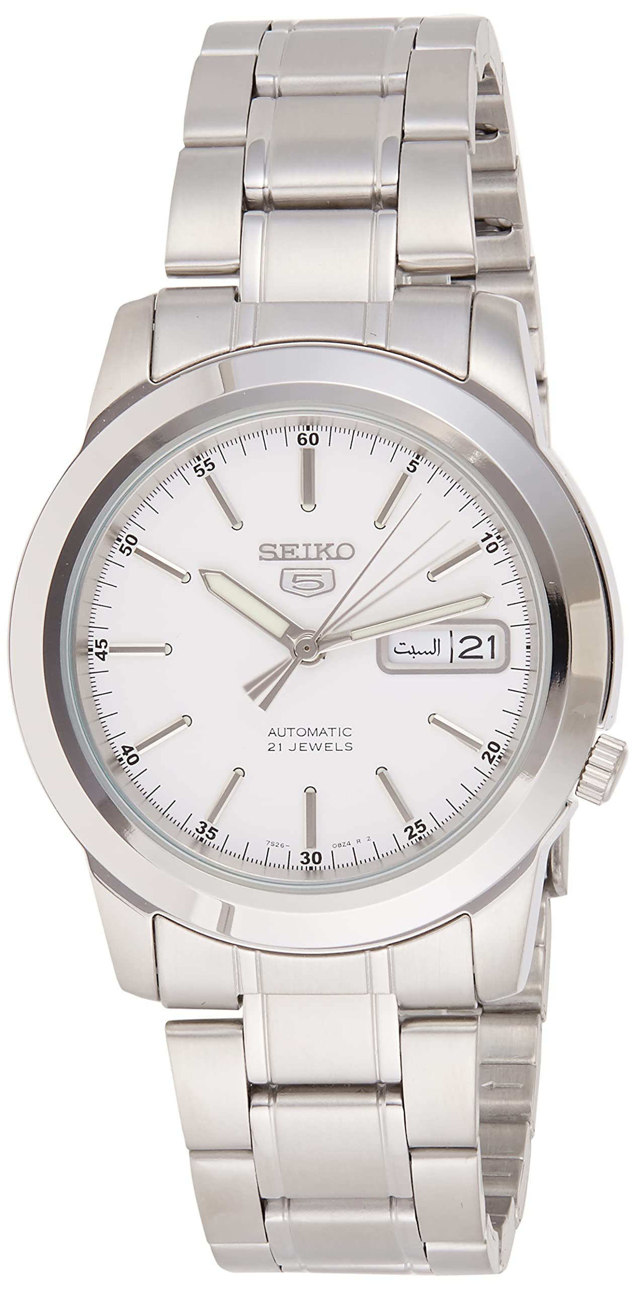 Seiko 5 Mens Analogue Automatic Watch with Stainless Steel Bracelet SNKE49K1