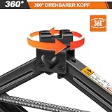 Royalswill 2Ton Scissor Jack with Ratchet Heavy Duty Steel 110-390mm view 3