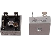 BOJACK KBPC2504 25A 400V Bridge Rectifier Diodes Axial KBPC2504 25 Amp 400 Volt Full Wave Electronic Silicon Diodes (Pack of 2)