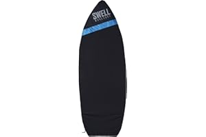 SWELL WAKESURF CREATOR SWELL Wakesurf - Adjustable Length Wakesurf Board Sock with Padded Nose and Pocket - Wakeboard Cover - One Size Fits All Surfboard Bag