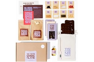 Craftly's Chocolate Making Kit: Create Delicious, Natural Chocolate at Home | Complete Set with Toppings | A Thoughtful Gift for Food Lovers, Birthdays, and Celebrations