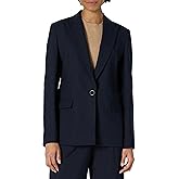 Amazon Essentials Women's Regular-Fit Woven Single-Breasted Blazer