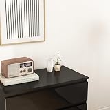 Panana Modern High Gloss Drawer Cabinet 3/4/5/6 Drawers Black view 5