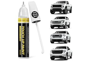 Pholeon(Summit White (GAZ) Car Touch Up Paint for GMC,Car Paint Scratch Repair Kit,2 in 1 Premium Scratch Remover Pen with Exact Color-Matched