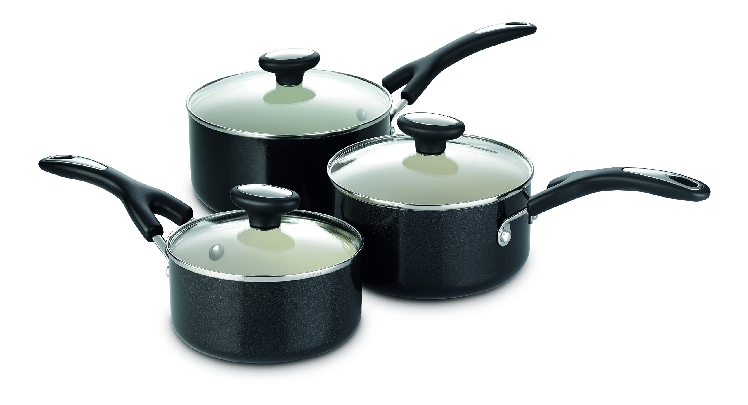 Prestige Create Aluminium Cookware Set, 3-Piece - Ivory