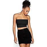 Emmalise Women's Crop Tube Cotton Jersey Top Shirt