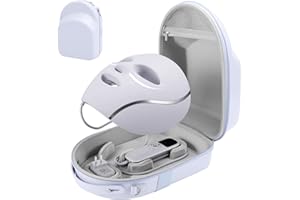 Face Mask Case Compatible with Shark CryoGlow LED Face Mask, Detachable Molded Fixed Grooves & Shock-Absorbing EVA Lining, Ha