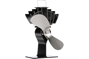 Ecofan UltrAir Heat Powered Stove Fan - Powerful Classic Design, High Performance, Perfect for Wood Stoves, 125 CFM - Circulates Warm Air Efficiently & Reduces Fuel Cost