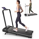 UREVO Strol 2E Pro Smart Walking Pad Treadmill with APP, 12% Incline, Compact Walking Pad with Safety Handle, Plug &amp; Play, Desk Treadmill with LED Display, Walking &amp; Running for Home Office