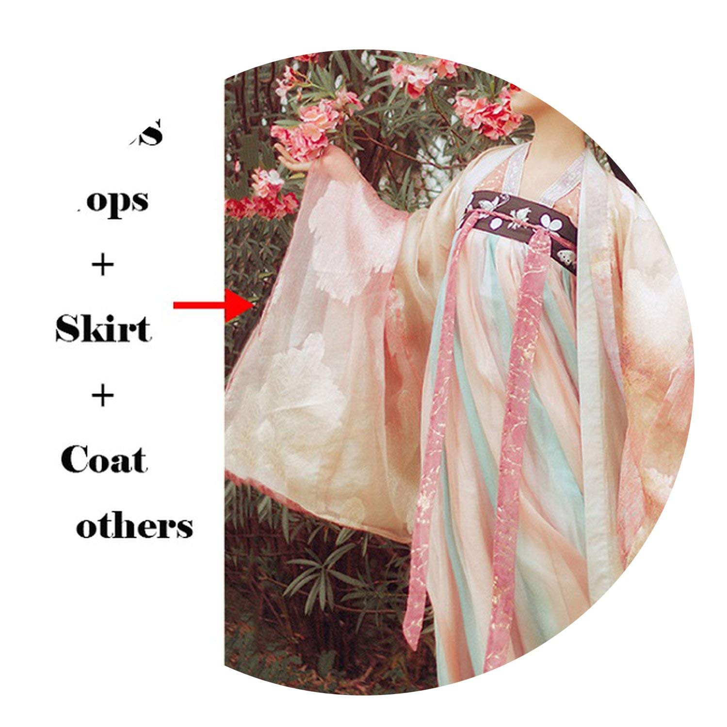 Jfoier Hanfu Women Classical Dance Costume Chinese Festival Outfit Performance Clothes