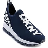 DKNY Womens Abbi Knit Slip on Sneaker with Logo