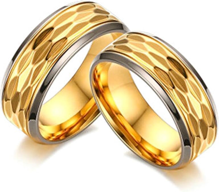 Bishilin Promise Ring Gay Stainless Steel Rings for Gay Width 8MM