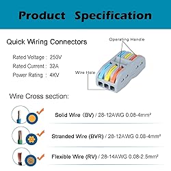 84 pcs Lever Wire Connectors kit with Bases