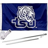 Tennessee State Tigers TSU Logo Flag with Pole and Bracket Holder University Set