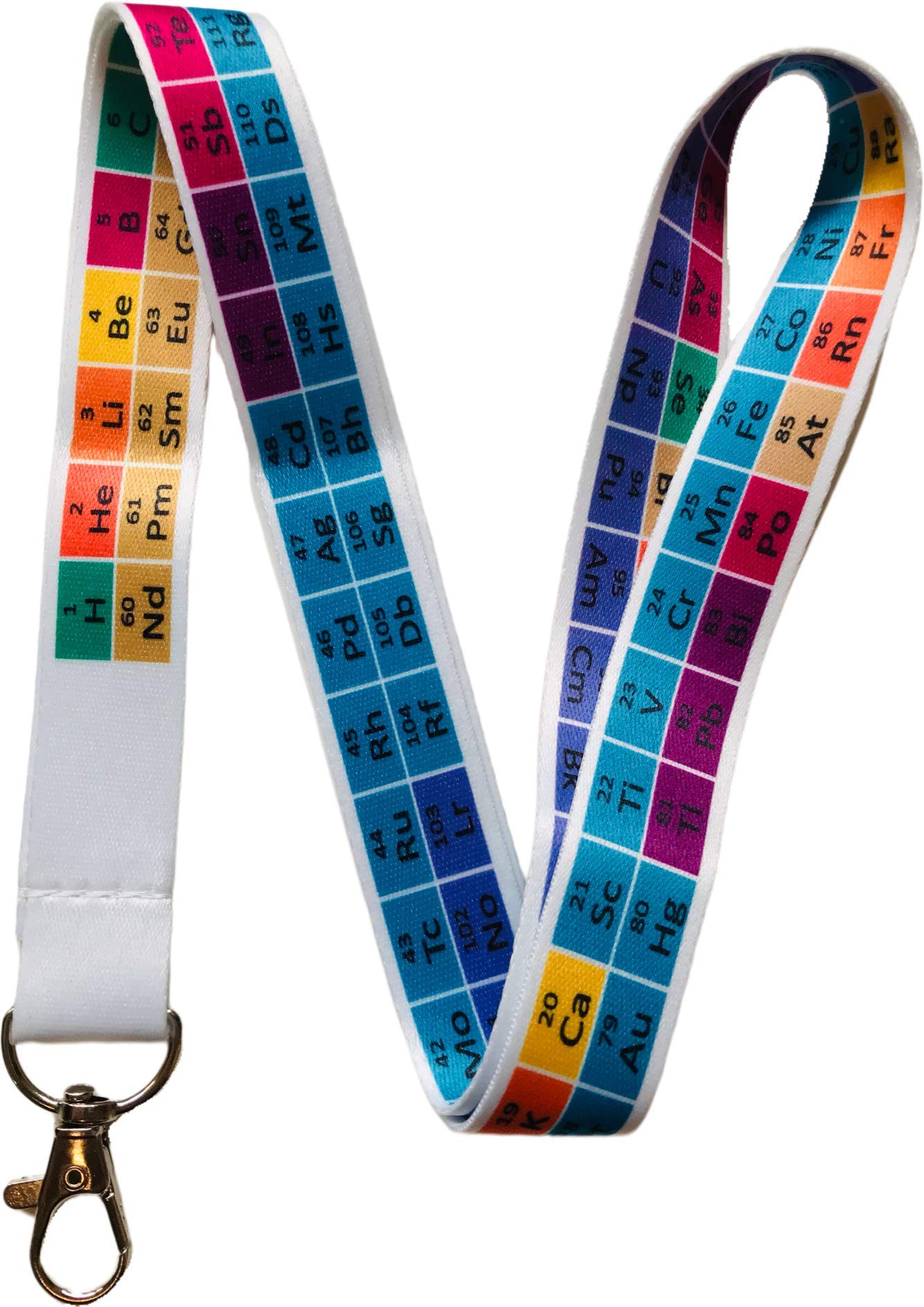 PAC Supplies Global 20mm Periodic Table Neck Lanyard/Badge Holder
