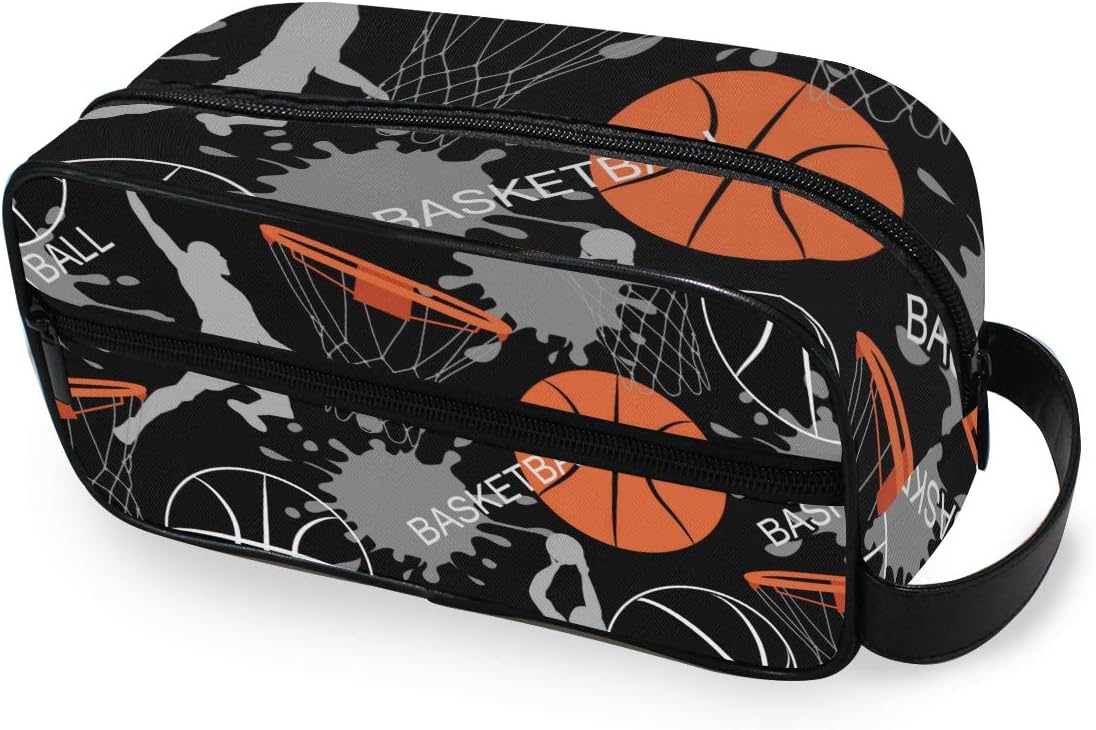 basketball toiletry bag