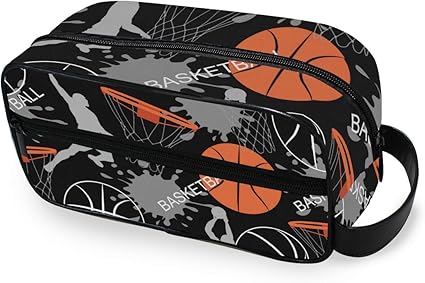 basketball toiletry bag