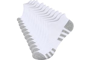 Laysblen Mens Ankle Athletic Socks Moisture Wicking Cotton Cushion Low Cut Short Socks Men Women for Runing 6 Pairs