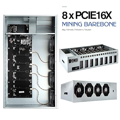 Buy Mining Rig Frame 8 Port Gpu Case With 4 Cooling Fans Mining Barebone Motherboard Without Gpu For Btc Eth Zec Miner Machine System With Cpu Online In Kazakhstan B091gdlxjs