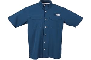 Bimini Bay Outfitters LTD Bimini Flats V Men's Short Sleeve Fishing Shirt Featuring BloodGuard Plus