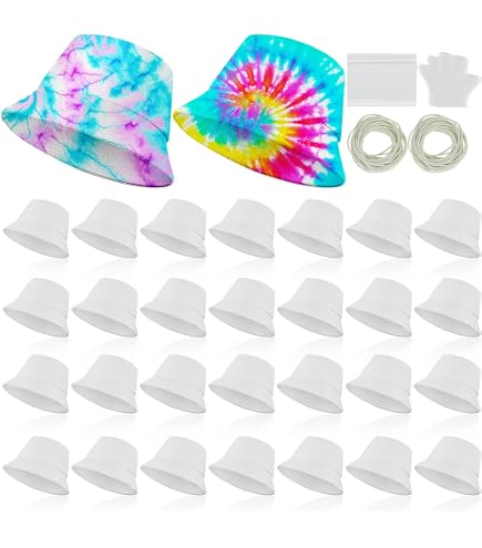 1173 10 Pcs Sublimation Blank Bucket Hat Cotton Beach Fishing Cap 6 Pcs White Bucket Hats Bulk, Sublimation Hats Blank Beach  main image 4