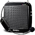 Wireless Voice Amplifier SHIDU S613 Original Wireless Voice Amplifiers with Headset Microphone18W Rechargeable Portable Mini PA System Loudspeaker for Teachers,Fitness Instructors,Yoga,Tour Guides