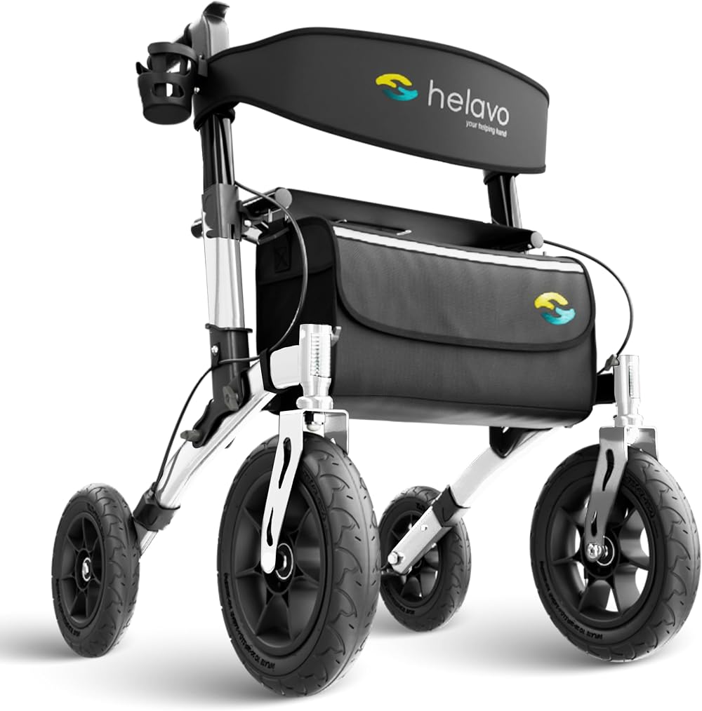 Helavo All Terrain Walker with Puncture-Proof 12 in Solid Rubber Tires