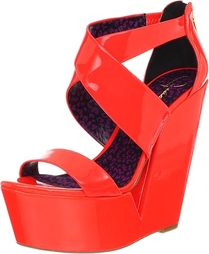 jessica simpson red wedges
