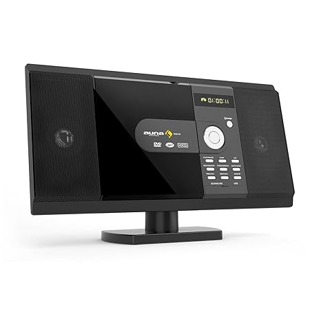 auna MCD-82 • Kompaktanlage • Stereoanlage • Microanlage • CD- / DVD-Player • MP3-fähiger USB-Port • SD-Slot • UKW Tuner • 50