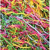 Zwish 230Grams/1/2LB Colored Crinkle Cut Paper Shred Filler Gift Box Filler Paper for Easter Days, Valentine's Day Christmas Gift Box Filling