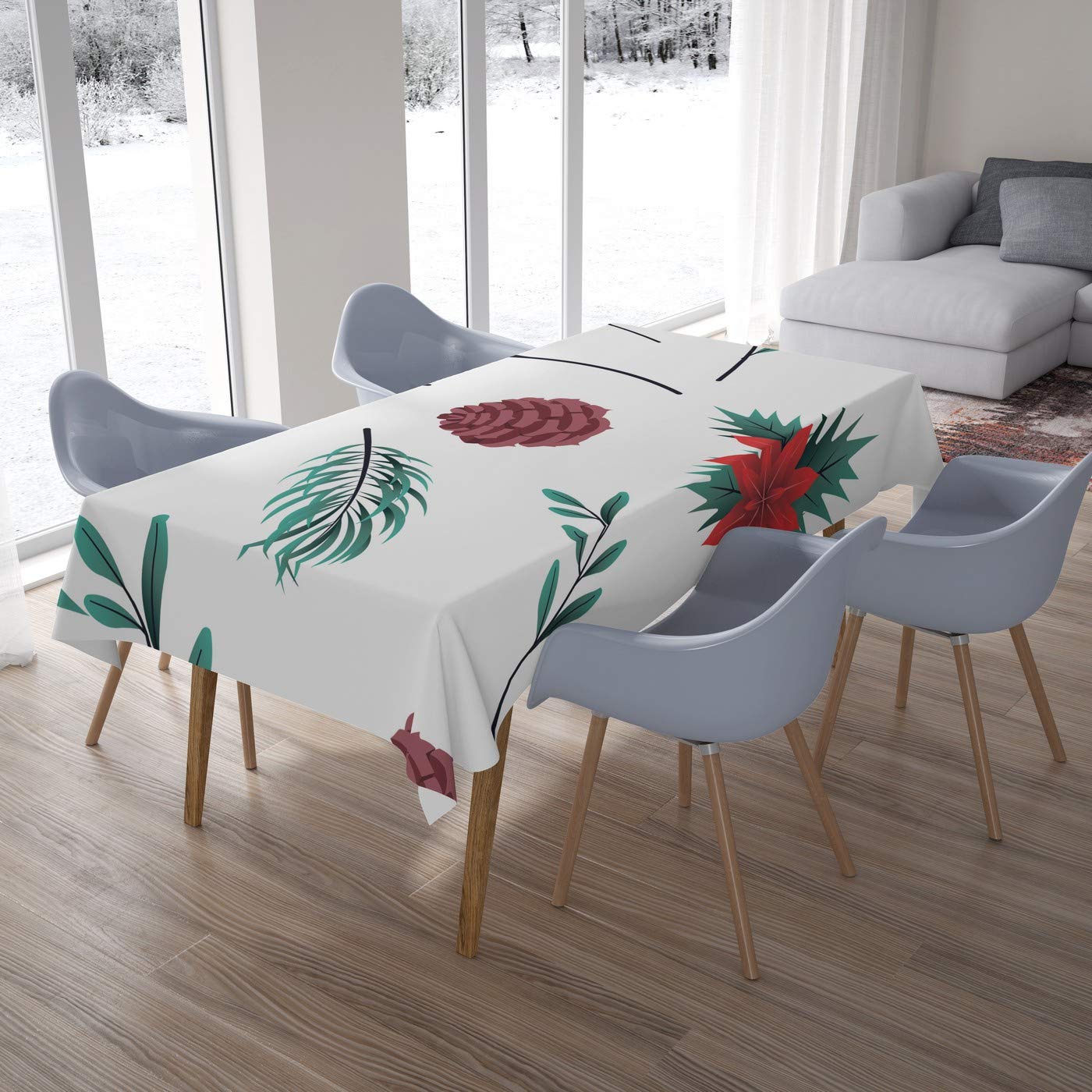 Bonamaison Kitchen Decoration, Tablecloth, 140cm x 200cm - Designed and Manufactured in Turkey